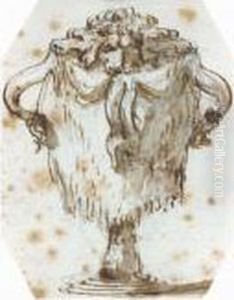 Etude De Vase by Giovanni Domenico Tiepolo