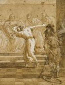 Judas Rendant La Recompense Aux Pretres by Giovanni Domenico Tiepolo