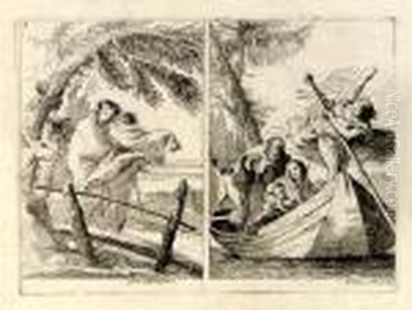 Two Scenes From The Flight Into Egypt - view 1
