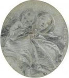 The Madonna And Child, Seen From Below by Giovanni Domenico Tiepolo