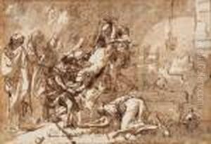 La Mise Au Tombeau by Giovanni Domenico Tiepolo