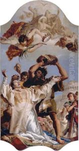 The Stoning Of Saint Stephen by Giovanni Domenico Tiepolo