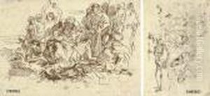 A Group Of Alarmed Spectators