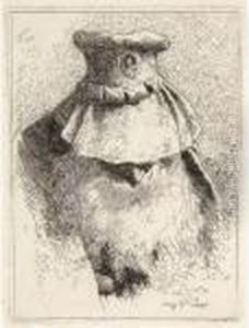 Old Man With A Large Hat, From: Raccolta Di Teste