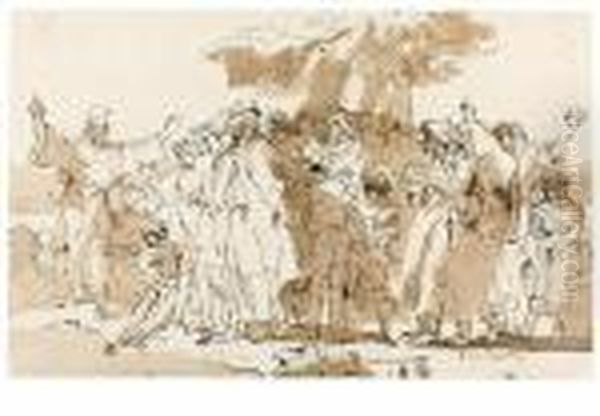 Saint Anthony Preaching To The Fish - view 1