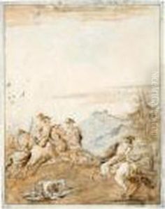 Saint Paul On The Road To Damascus by Giovanni Domenico Tiepolo