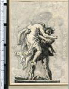 Hercules And Antaeus by Giovanni Domenico Tiepolo