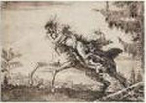 Un Centaure Enlevant Une Faunesse by Giovanni Domenico Tiepolo