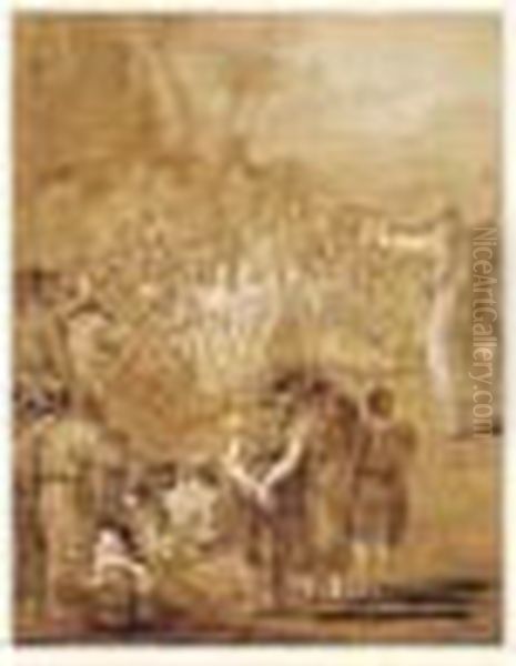 Le Christ Prechant Dans Le Desert Sur La Montagne - view 1