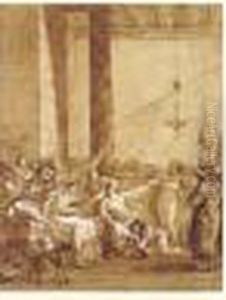 Marie Madeleine Lavant Les Pieds Du Christ Chez Simon by Giovanni Domenico Tiepolo