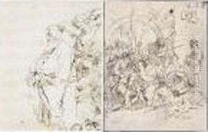 Recto: The Mocking Of Christ by Giovanni Domenico Tiepolo
