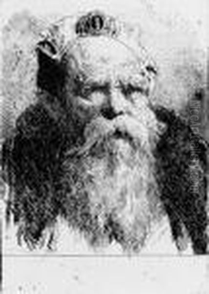 Old Man Meditating, From Raccolta Di Teste - view 1