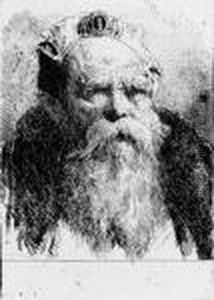 Old Man Meditating, From Raccolta Di Teste by Giovanni Domenico Tiepolo