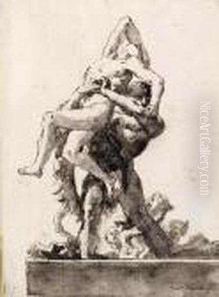 Hercules And Antaeus - view 1
