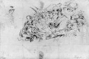 Studies Of Heads And A Woman In Prayer