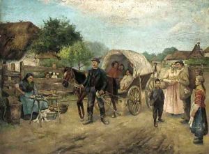 The road to market by Hungarian School