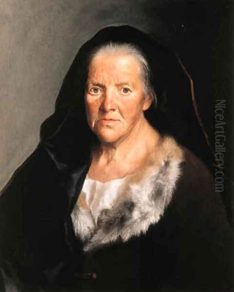 A study of an old woman - view 1