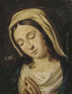 The Madonna at prayer 3 by Giovanni Battista Salvi, Il Sassoferato