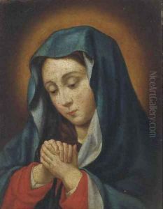 The Virgin at prayer by Giovanni Battista Salvi, Il Sassoferato