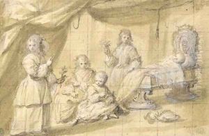 Five children of the Visconti Family