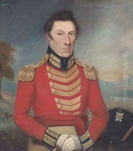 Portrait of an officer by Scottish School