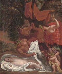 A Bacchanal by Eustache Le Sueur