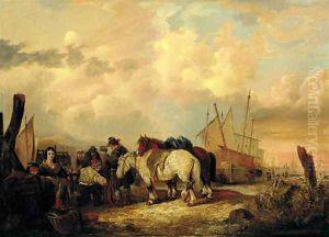 The fish-market by William Joseph Shayer