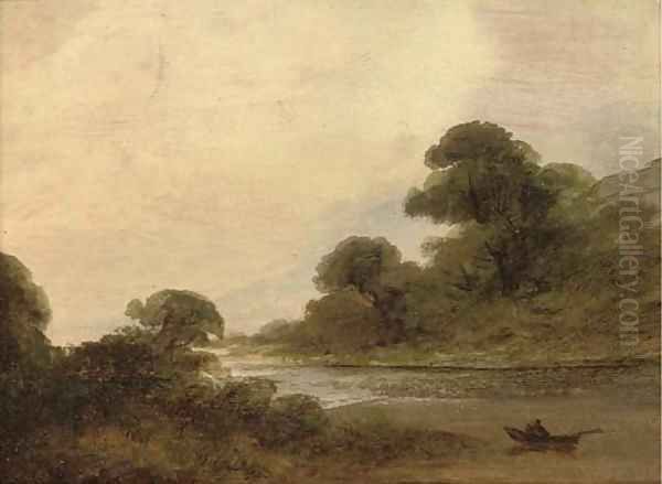 River landscapes, sketches - view 1