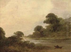 River landscapes, sketches by Irish School