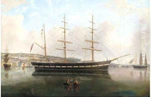 Carl Haasted at Arendel Fort, Cpt. N. Maroni, Queenstown, 1882; and Inca lying at anchor, Queenstown