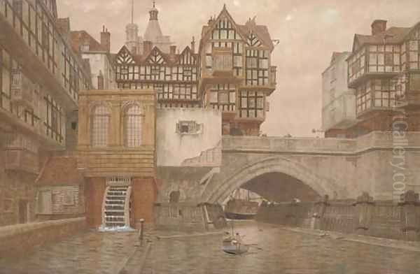 Old London Bridge by James Lawson Stewart