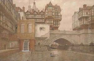 Old London Bridge by James Lawson Stewart