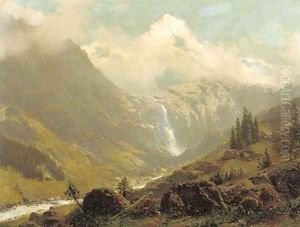 Alpine glory the Alps in summer at Lauterbrunnen, Switserland