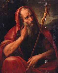 Saint Jerome by Sienese School