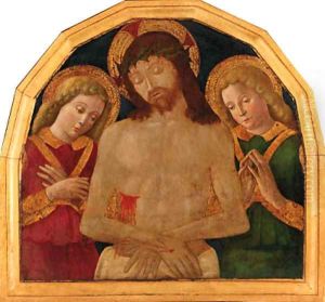 Saint Michael; and Christ the Redeemer by Sienese School