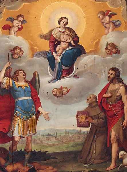 The Madonna and Child in glory with Saints Michael - view 1