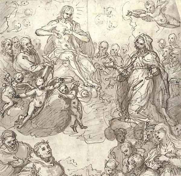 The Virgin interceding for a Franciscan community - view 1