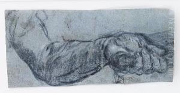 Study Of A Left Arm And Hand, Holding Akey - view 1