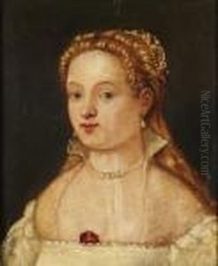 Portrait De Femme by Jacopo Tintoretto (Robusti)
