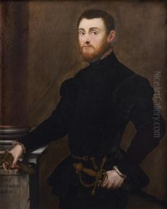 Portrait D'un Gentilhomme A L'epee, A L'age De 26 Ans by Jacopo Tintoretto (Robusti)
