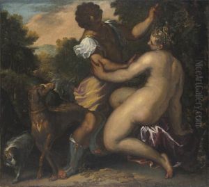 Venus And Adonis by Jacopo Tintoretto (Robusti)