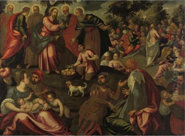 Christ Preaching To The Multitudes - view 1
