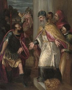 The Emperor Theodosius Refused Admission To The Church By Saint Ambrose
