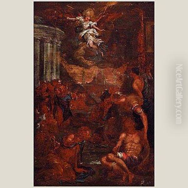 Jesus Curando A Los Tullidos - view 1