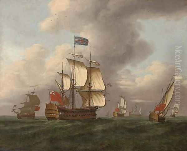 A Squadron of the Red at sea - view 1