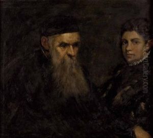 Bildnis Eines Alten Mannes Mit Einem Knaben by Jacopo Tintoretto (Robusti)