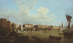An extensive view of the Thames and the city of London