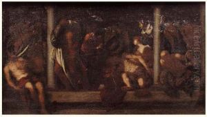 "le Christ Guerissant Un Paralytique A La Piscine Probatique" by Jacopo Tintoretto (Robusti)