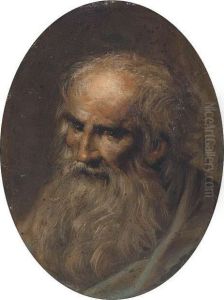 Head Of A Male Saint by Jacopo Tintoretto (Robusti)