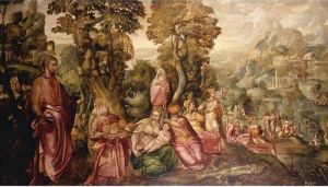 The Multiplication Of The Bread And The Fishes by Jacopo Tintoretto (Robusti)